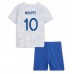 Frankrike Kylian Mbappe #10 Bortedraktsett Barn VM 2022 Kortermet (+ Korte bukser)